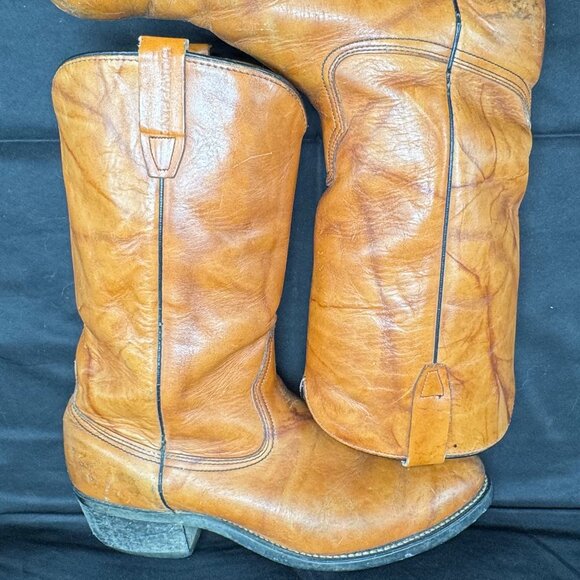 Vintage Men's Wolverine Leather Cowboy Riding Boots size 9 EE - Picture 1 of 8